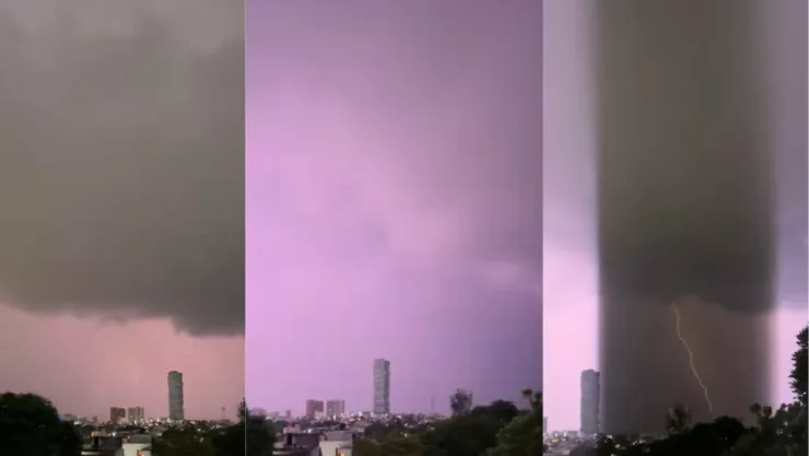 Fuerte tormenta eléctrica en Veracruz