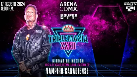 Triplemanía XXXII Arena Ciudad de México Vampiro Canadiense