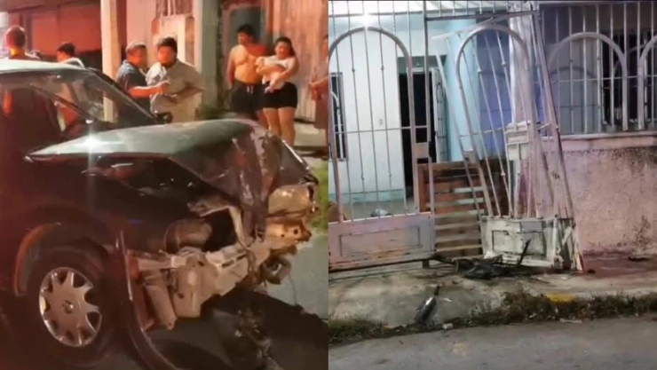 Ocurrió en Campeche: Mujer se descuida y protagoniza FUERTE ACCIDENTE frente a una casa; ¿hay heridos?