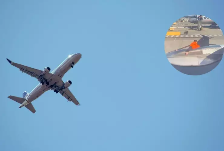 VIDEO Pasajero camina sobre el ala de un avión y desata el pánico en aeropuerto de Australia