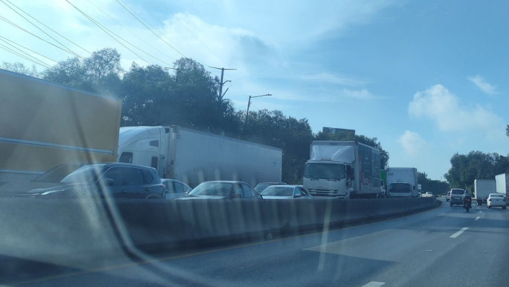 El tráfico en la carretera México - Querétaro, autopista 57 hoy miércoles 29 de julio 2026
