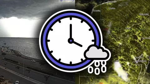 Esta es la hora EXACTA en que habrá lluvias en Campeche HOY jueves 25 de septiembre de 2025