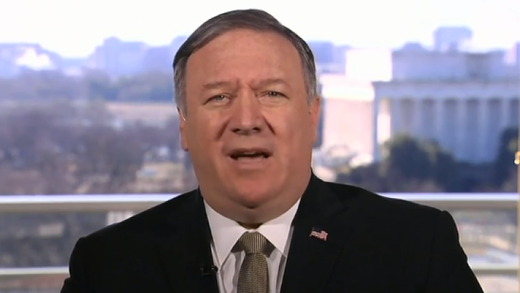 Mike Pompeo en Davos
