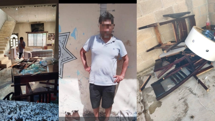 A prisión por AGREDIR a una mujer y DESTROZAR su vivienda en Peto: FOTOS