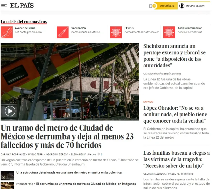 Tragedia en el metro de la CDMX