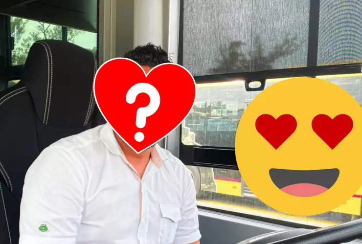 La foto del conductor originó halagos, memes y comentarios en tono humorístico