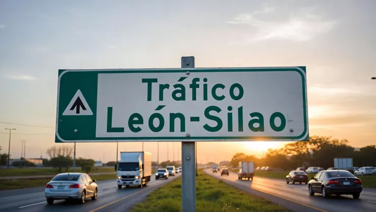 ¡TRÁFICO MUY PESADO en dos puntos distintos! Así está la carga vehicular en la carretera León-Silao hoy 23 de enero.jpg