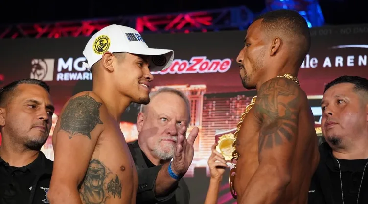 Vaquero Navarrete Robson Conceicao pesaje Las Vegas