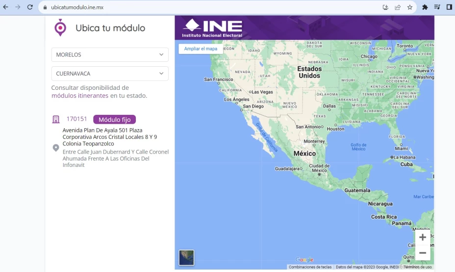 tramitar ine morelos