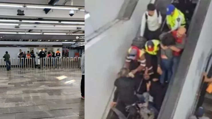 VIDEO | Doce lesionados tras caída múltiple en las escaleras eléctricas del tren; ¿cómo ocurrió?