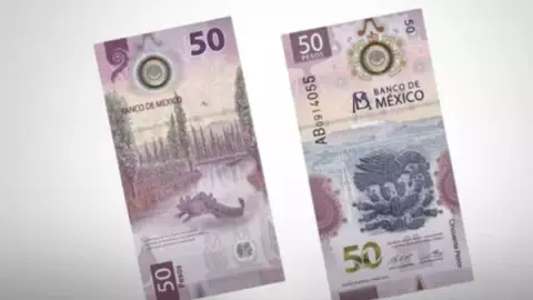 Billete de 50 pesos.