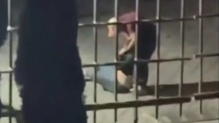 Captan golpiza a mujer en Lomas de Angelópolis, Puebla; guardias no intervinieron ante agresión