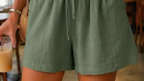 Shorts paperbag para el verano