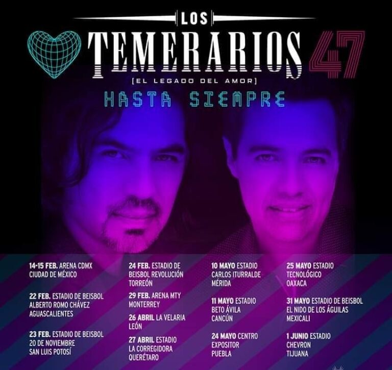 Conciertos De Temerarios 2025