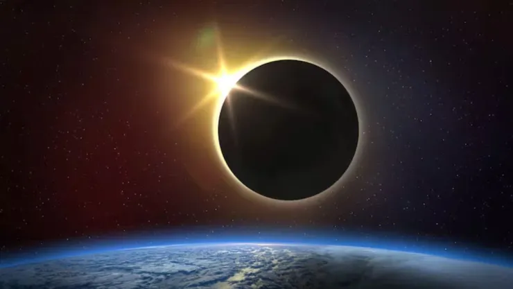 ¿Igual que en la Tierra? Así se vio el eclipse solar 2024 en el espacio