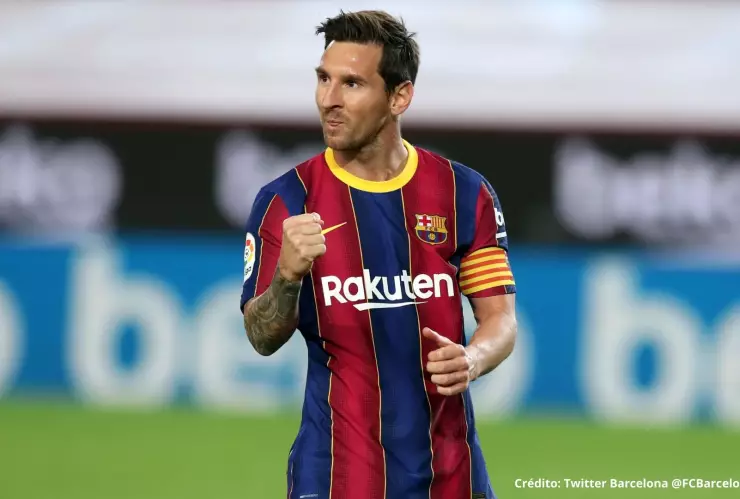 Lionel Messi con Barcelona