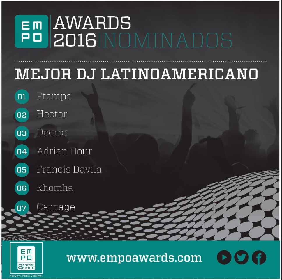 Mejor DJ Latinoamericano Empo Awards 2016