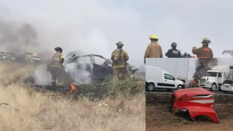 Así fue el accidente que dejó un muerto en la Carretera Zacatecas-Aguascalientes