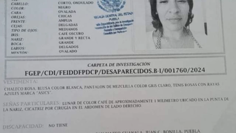 Kareny Peralta desaparecida