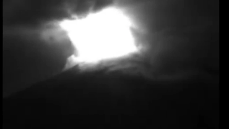 Volcán Popocatépetl hoy 24 de abril de 2025