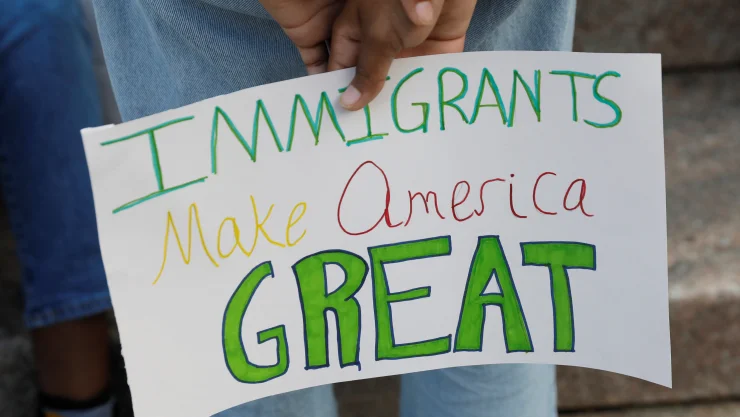 Protesta por separación de familias migrantes