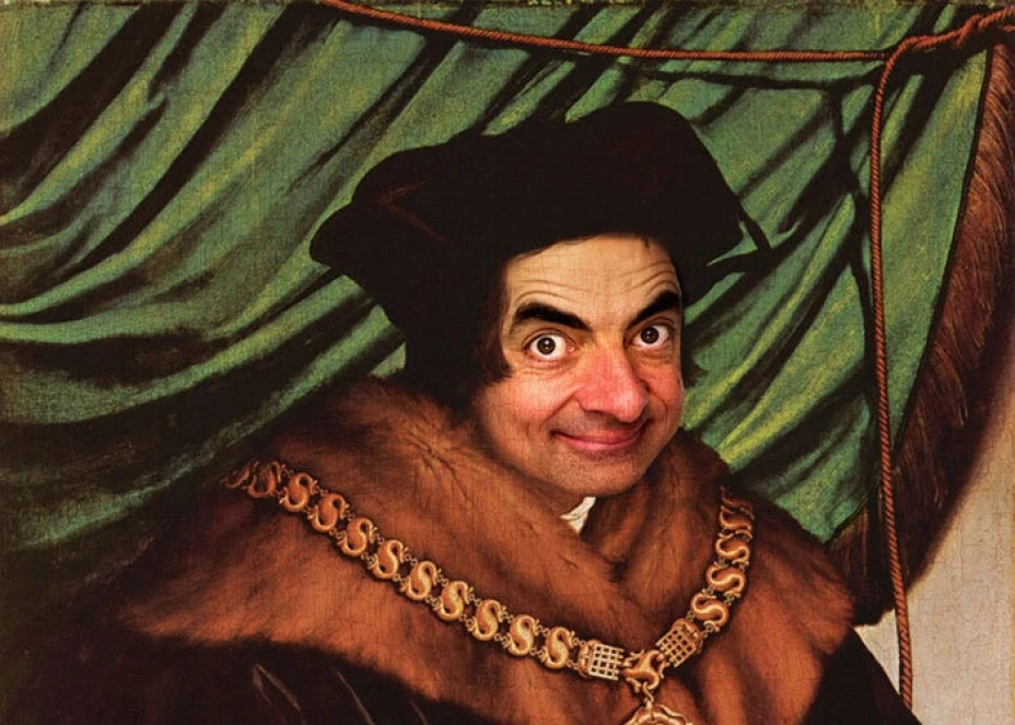 Mr Bean se cuela en pinturas