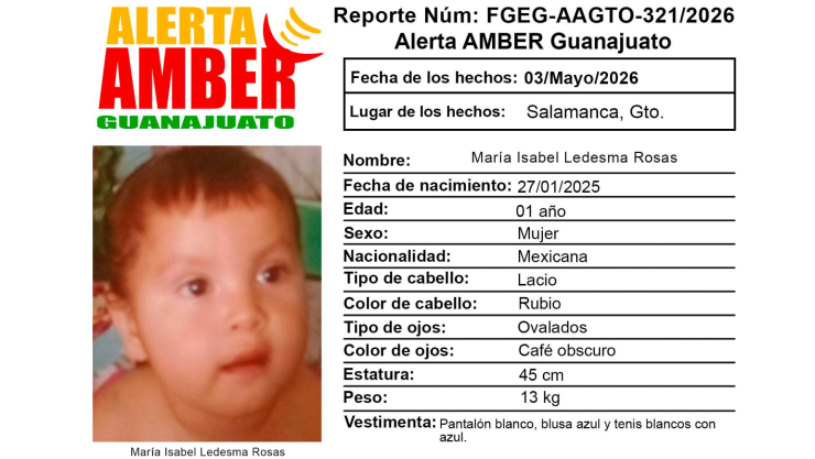 Bebé desaparecida en Salamanca