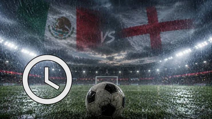 Las condiciones meteorológicas obligaron a retrasar el inicio del México vs Inglaterra