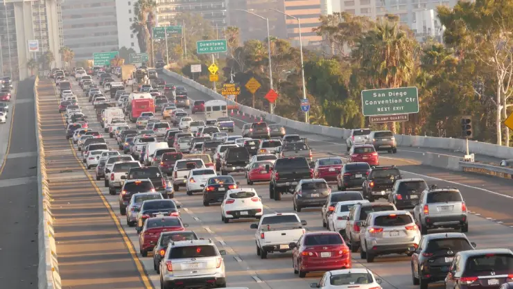 El tráfico de San Diego en California