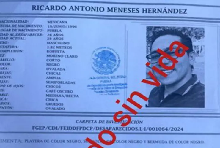 Encuentran sin vida a Ricardo Meneses, joven privado de la libertad tras percance vial