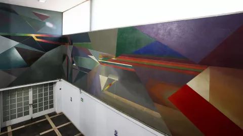 primer mural realizado con láser en México