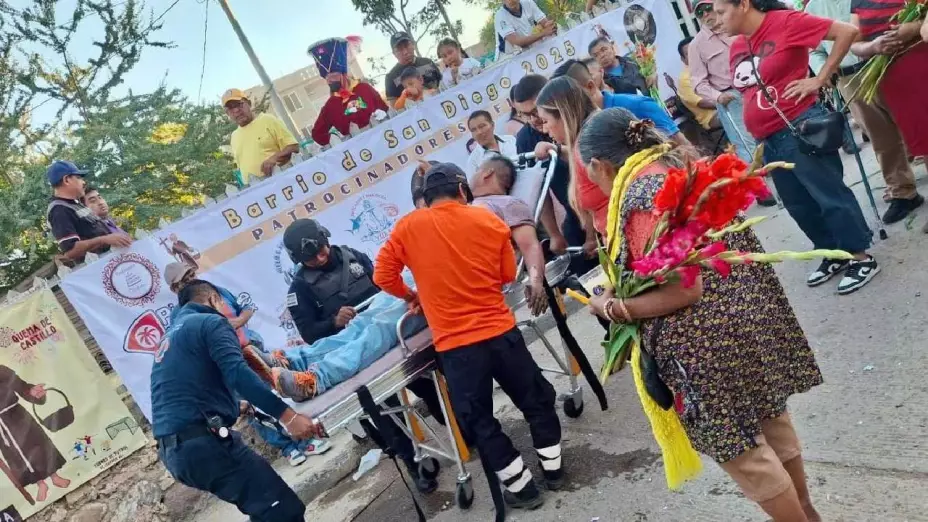 Explosión de pirotecnia en la colonia San Diego en Tlapa, Guerrero