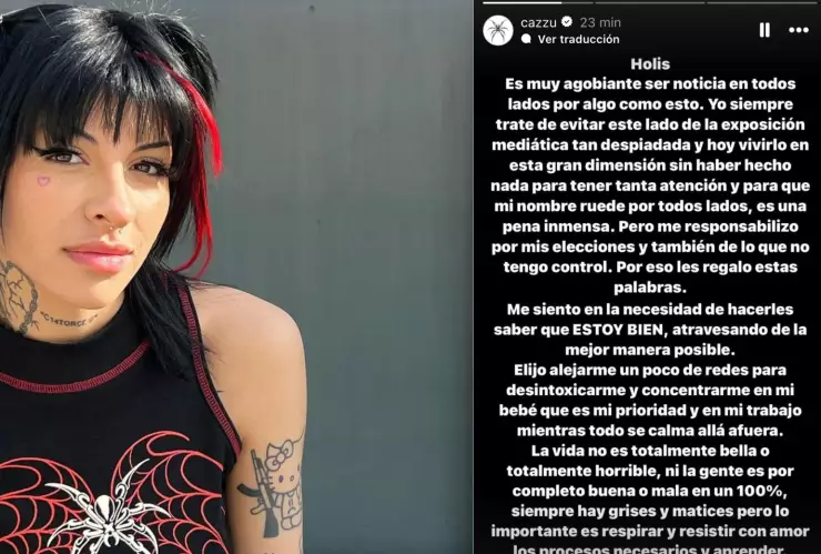 Cazzu rompe el silencio y da su postura sobre el caso Christian Nodal y Ángela Aguilar