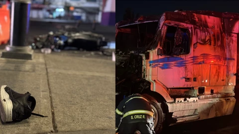 Incendio de pipa en Circuito Interior y fuerte choque en Viaducto movilizan servicios de emergencia