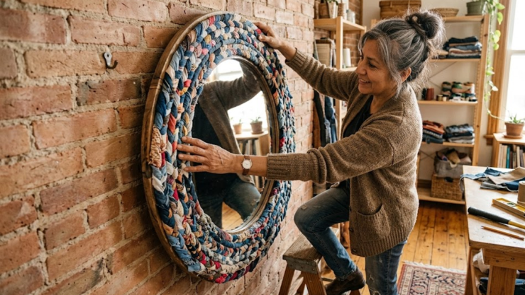 7 ideas para reciclar ropa vieja que ya no uses y transformarla en decoración de pared para tu casa