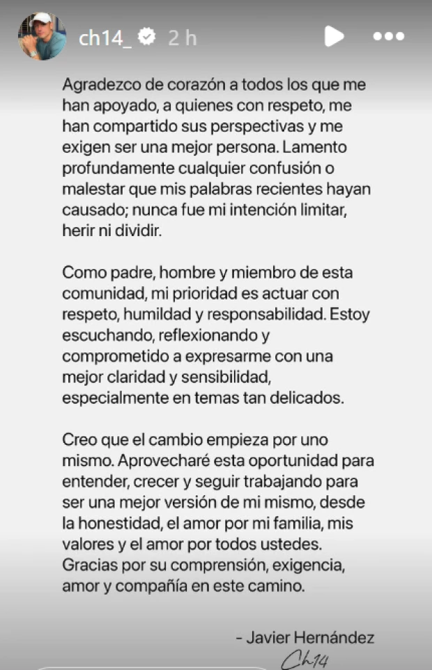 Chicharito Hernández comentarios.png