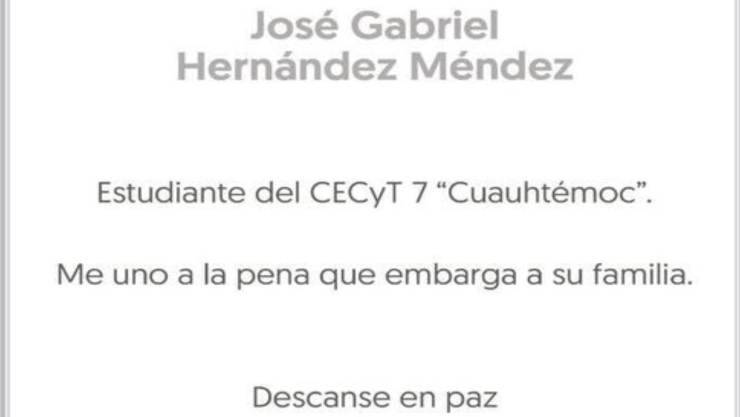 Luto en el IPN tras la muerte de otro estudiante por explosión en Iztapalapa
