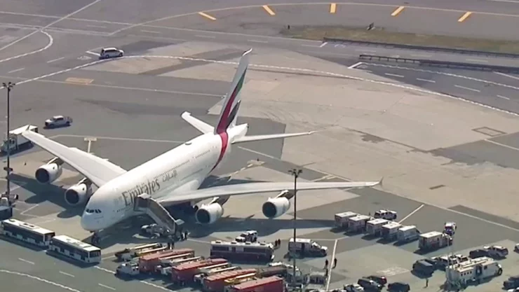 avion en cuarentena ny