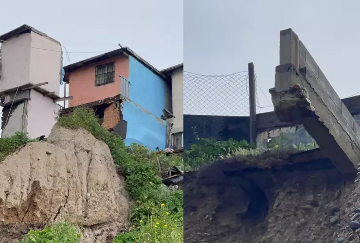 Desalojan a familias por derrumbe en la colonia Herradura Sur