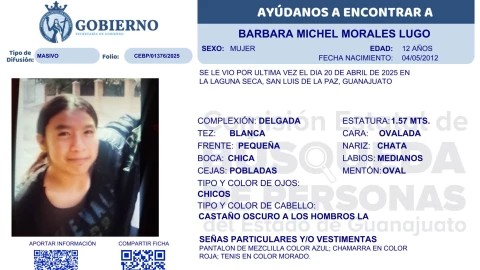 Desaparecidos Guanajuato ¿Quién es Bárbara Michel Morales Lugo y qué sabemos de su desaparición en San Luis de la Paz.png