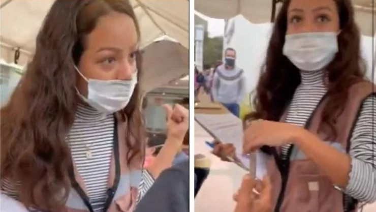 Le negó vacuna a una mujer mayor, en redes la llaman #LadyProle