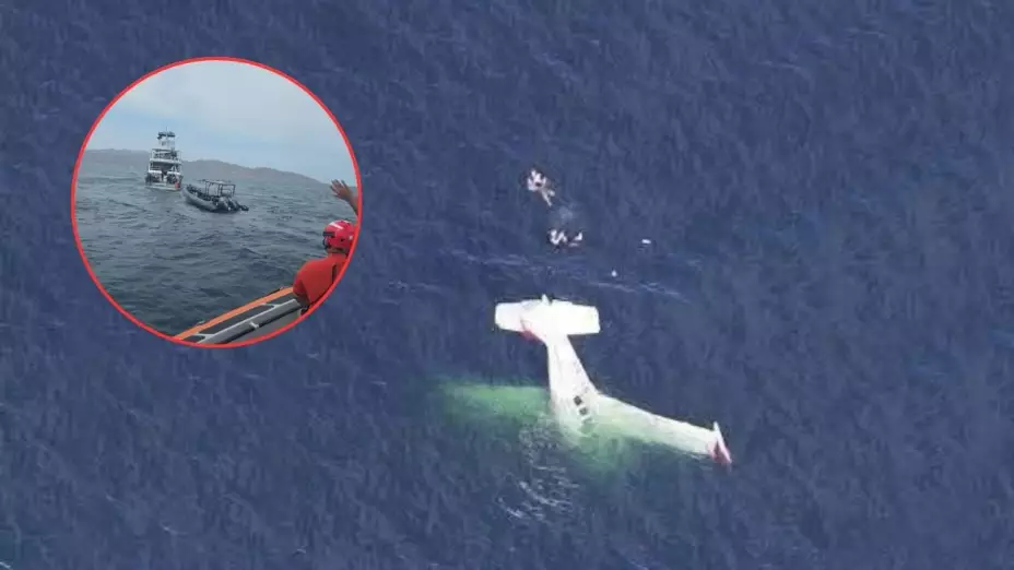 Se desploma avioneta canadiense en Baja California Sur; Marina despliega barcos