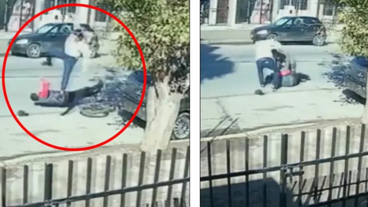 VIDEO Con ‘patada voladora’ hombre frustra robo a un abuelito