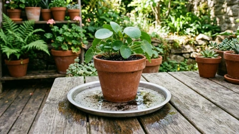 Tapas de ollas para el jardín