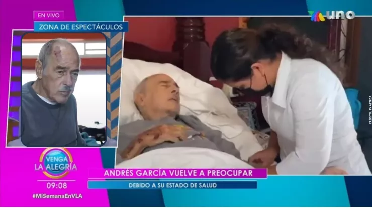 ¿Cuál es la enfermedad que mantiene a Andrés García al borde la muerte?
