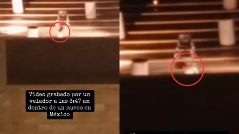 VIDEO | Velador capta a supuesta mujer fantasma moviéndose muy extraño dentro de un museo de la CDMX