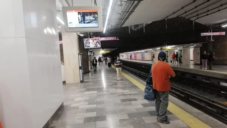 Andén del Metro CDMX.