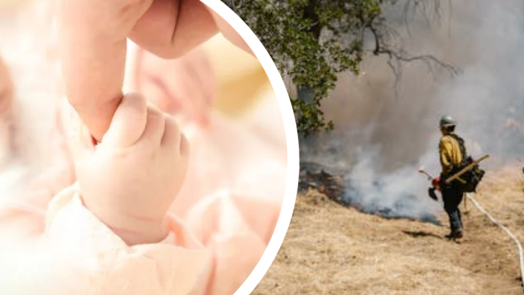 Video aterrador: Madre lanza a su bebé desde tercer piso en explosión
