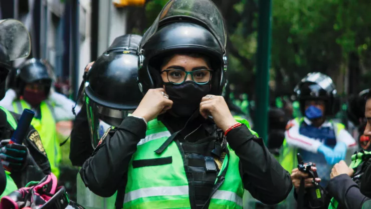 Feminist Groups Protest Against Polic Brutality In Mexico City