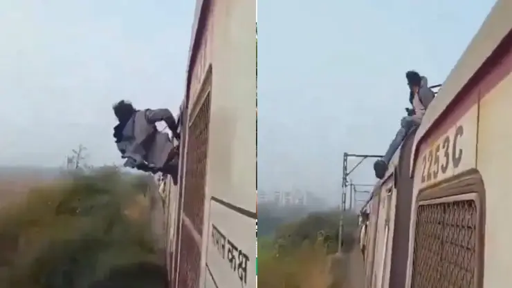 Joven sufre fuerte accidente al grabar un TikTok sobre un tren (VIDEO)